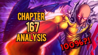 SAITAMA 100% POWER REVEALED?! + NEW SERIOUS MOVES! - One Punch Man Chapter 167 Analysis & Breakdown
