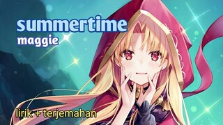 Lagu Jepang adem di kuping | summertime - maggie (lirik + terjemahan)