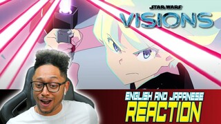 STAR WARS ANIME!!! Star Wars: Visions | English Dub and Sub Trailer DOUBLE REACTION!!