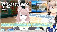 Orang jepang baru tahu di Indo ga turun salju 【VRChat sub indo 1】