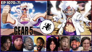 Luffy Gear 5 Reaction Mashup | Luffy VS Kaido | One Piece Ep 1070-1071