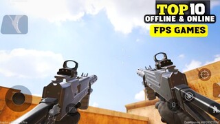 Top 10 FPS Games For Android 2023 || OFFLINE & ONLINE