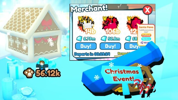 [🎁 EVENT] MYTHICAL RAINBOW SANTA PAUS Pet Simulator X! ROBLOX