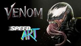 How to Draw Venom | SPEEDART