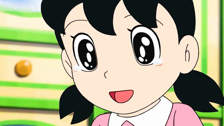 Doraemon: Nobita drinks the touching drink, and no matter whether he is happy or sad, he will feel s