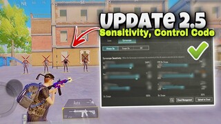 My new Sensitivity Settings & Control Code in Update 2.5  ✅