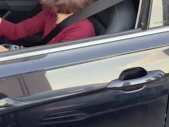 The steering wheel is hungry.