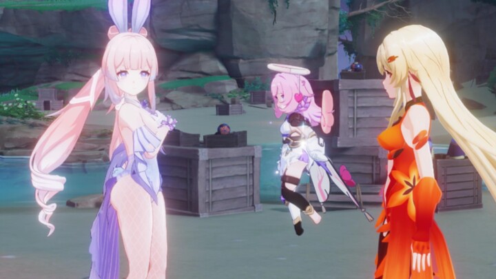 สาวผมขาว กระต่ายน้อย จิตใจของซากุระต้องการเติมพลัง