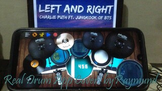 CHARLIE PUTH (FT. JUNGKOOK OF BTS) - LEFT AND RIGHT | Real Drum App Covers by Raymund