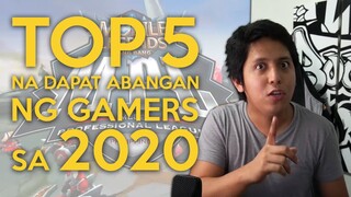 TOP 5 NA DAPAT ABANGAN NG GAMERS SA 2020 | Sh1n Boo