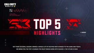 Top 5 Highlights You MUST know going into Season 3 [Call of Duty®Mobile -Garena]