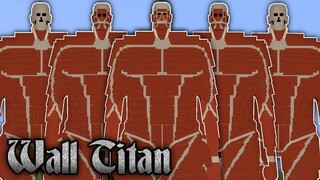 1000 Titan Tường Rung chấn Phá hủy Mọi thứ trong Minecraft Attack on Titan