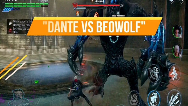 BEOWOLF VS DANTE (Devil May Cry Peak Of Combat) Full Fight Hd