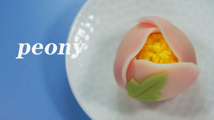 [Makanan]Membuat bunga peony dengan tepung terigu|<雨のち想い出>