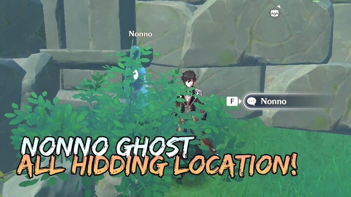 NONNO GHOST ALL HIDDING LOCATION! GENSHIN IMPACT