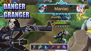 GRANGER GAMEPLAY - HIGH MOBILITY MARKSMAN IN MOBILE LEGENDS