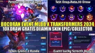 BOCORAN EVENT MLBB X TRANSFORMERS RESALE 2024! 10X TIKET DRAW GRATIS DIJAMIN SKIN EPIC/COLLECTOR