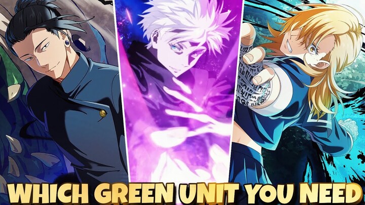 WHICH *NEW* GREEN UNIT DO YOU REALLY NEED FOR GLOBAL TO BEAT HARD RAIDS-Jujutsu Kaisen PhantomParade