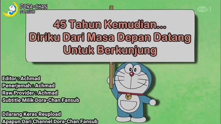 Nobita dari masa depan usia 45 Tahun berkunjung ke Zaman ke masa kecil