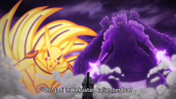 Epic moment naruto dan sasuke melawan jigen
