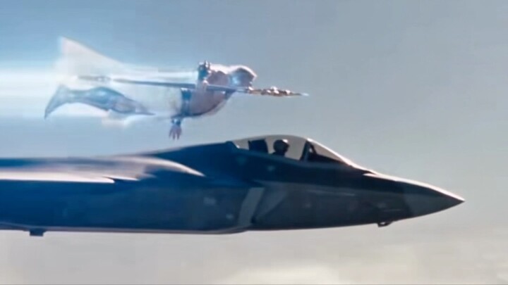 YOUNG ZEUS enjoys his flying skills with Jets