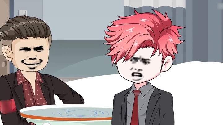 The old man had just passed away, but he asked his son to change the white mourning cloth to red mou