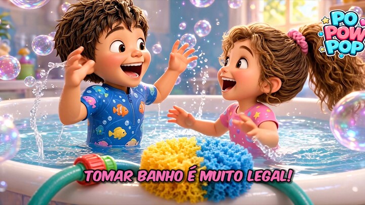 Tomar banho é muito legal Clipe Musical para papais e mamães toda família