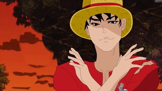 Straw Hat Luffy forcefully kisses Kaido