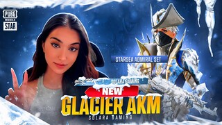 NEW GLACIER AKM W/ ON HIT EFFECT!  || STARSEA ADMIRAL AKM + ULTIMATE SET || PUBG MOBILE