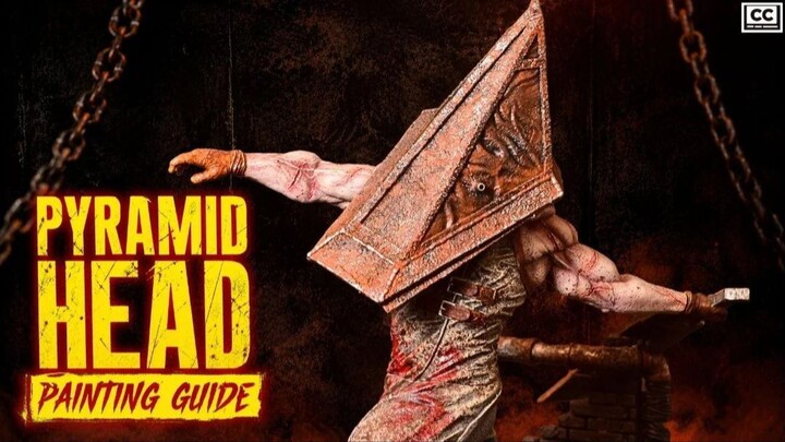 《寂静岭》三角头（Pyramid Head）3D打印模型涂装｜从灰模到成品的完整上色过程