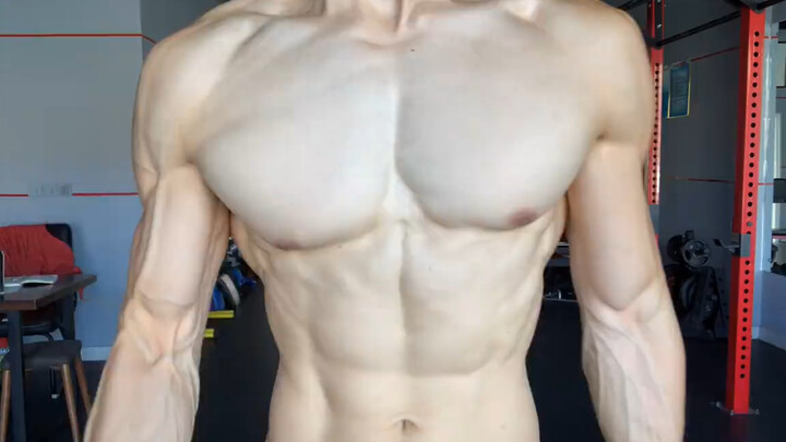 Who says only dark skin and muscles are good looking? White muscles are just as sexy.