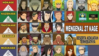 MENGENAL 27 KAGE DARI SETIAP DESA SHINOBI BESERTA KEKUATAN TERHEBATNYA - [NARITO/BORUTO]