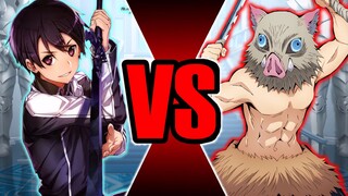 【MUGEN】Kirito VS Hashibira Inosuke【1080P】【60fps】