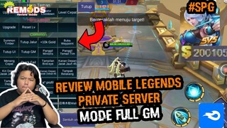 REVIEW GAME MOBILE LEGENDS VERSI PRIVATE SERVER FULL MENU GM BISA ATUR SEMUANYA TAPI MASIH CBT