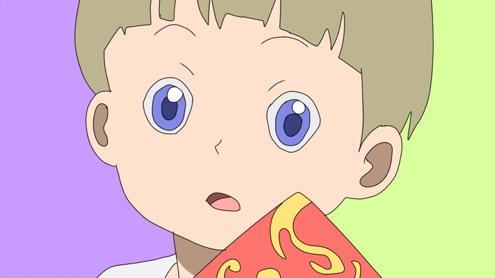 Gambarin bayi npc unyuk2 yg lagi kebingungan ngeliat Asta sambil pegang buku merah