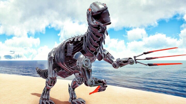 【Xiami】محارب جامح في سهول الثلج: تيرانوصور المِنجل الآلي! آرك: الجزيرة الخيالية الحلقة 25