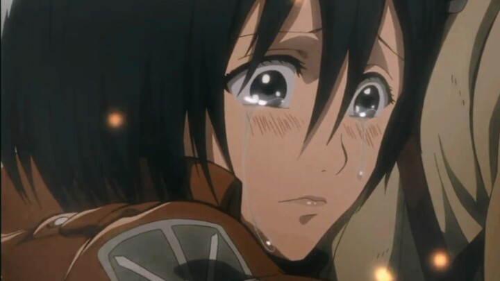 Mikasa: Wow, đừng làm mọi người khóc nữa nhé.
