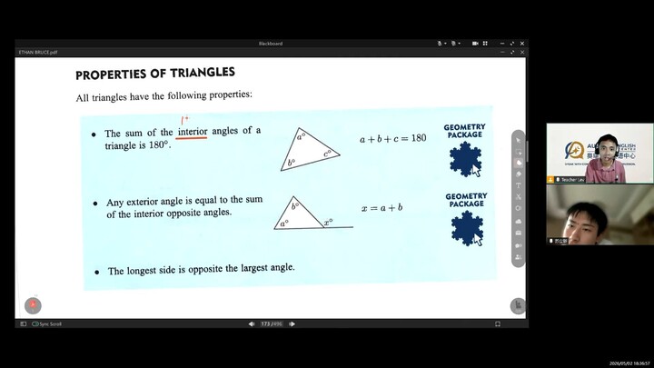 AURELIA ENGLISH CENTER - MATH CLASS