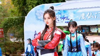 国风美颜盛世，不看就后悔系列！由高颜值达人、人气爆棚的coser组成的师兄团齐聚江西龙虎山景区 开启副本！长寿面们快来龙虎山偶遇师兄道友大团建！