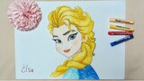 Dạy Bé Tô Màu / Tô màu công chúa Elsa dễ và đẹp nhất