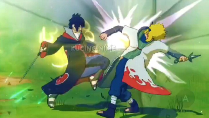 Sasuke Akatsuki kasih paham Minato dengan pedang izanaginya🔥