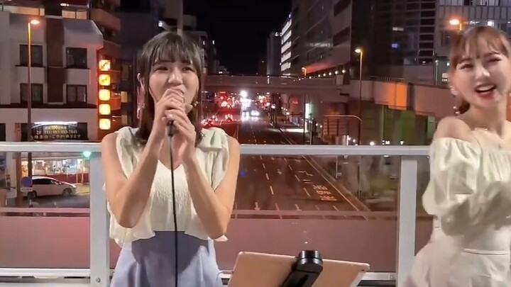 Japanese street singing~【梦をかなえてドラえもん】Doraemon who realizes his dream (cover) ちょねさゆx はがゆき