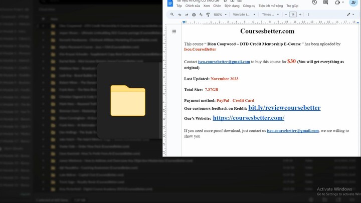 [30$] Dion Coopwood – DTD Credit Mentorship E-Course | CoursesBetter.com