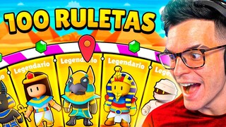 COMPRO 100 RULETAS *ESPECIAL EGIPTO * NUEVAS SKINS EN STUMBLE GUYS!