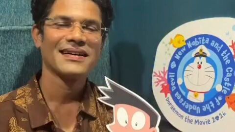 “You know Suneo. Now meet the voice behind him! 🎙️💙Meet Sanchit Wartak, the voice artist.#suneo