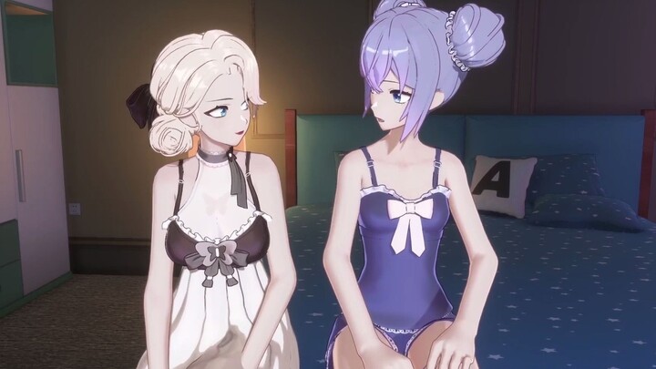 【A-SOUL/果丹皮】一整晚都在调戏纯情向晚的坏女人乃琳【字幕】