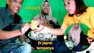 Yang viral prank hipnotis tempe goreng || tante Uli lucu banget