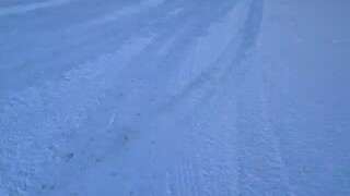 Snow is falling down