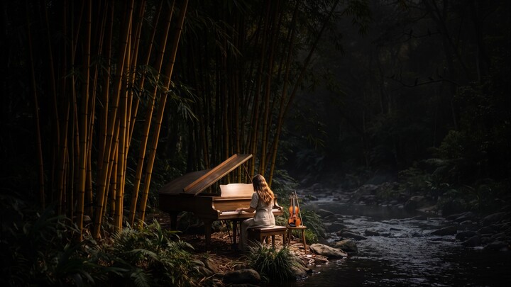 peaceful solo piano, calm relaxing meditative atmosphere. free use. no copyright. Royalty free