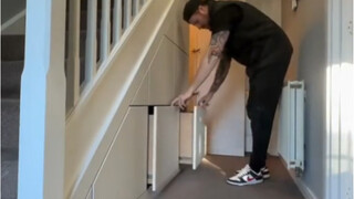 楼梯下的空间，这样利用不浪费！